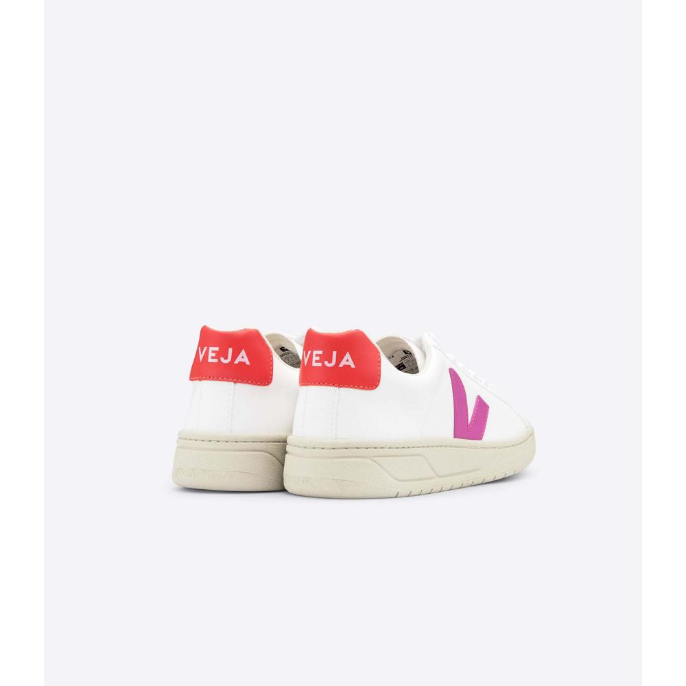 παπουτσια γυναικεια Veja URCA CWL White/Red | GR 571FDN